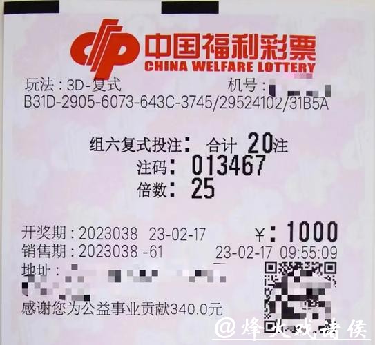 041期成毅福彩3D预测奖号：组六复式参考